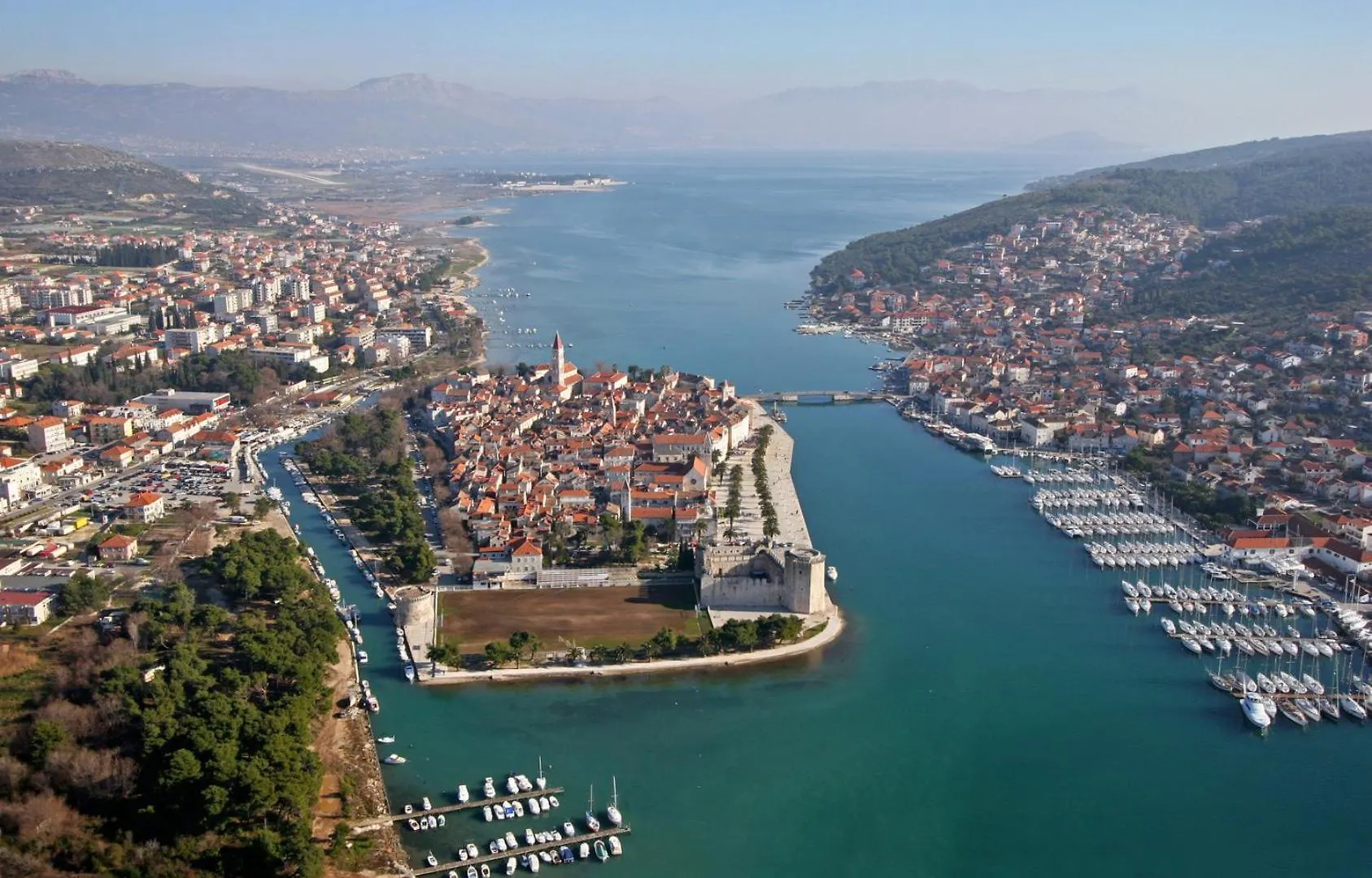 Apartment In Okrug Gornji With Sea View, Balcony, Air Conditioning, Wifi 5134-5 Τρογκίρ